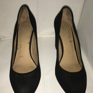 Ann Taylor Black & Blue Suede Pump